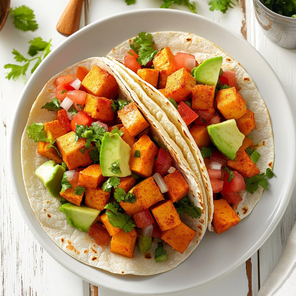 easyChef Pro Cumin-Spiced Pumpkin Tacos with Fresh Avocado and Cilantro