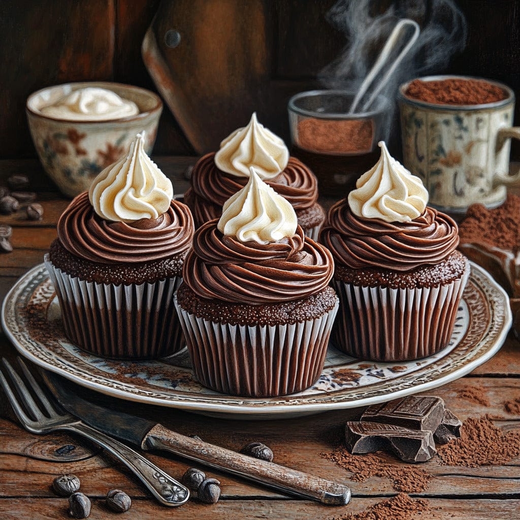 easyChef Pro Decadent Chocolate Cream-Filled Cupcakes