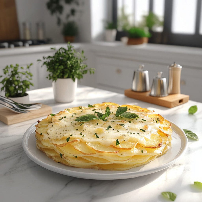 easyChef Pro Decadent Gruyère Potato Bake with Wine Infusion