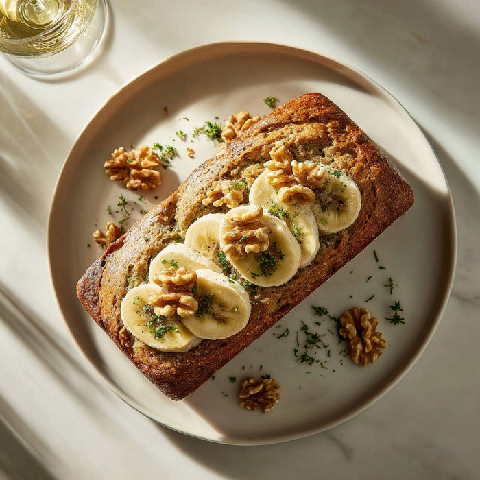 easyChef Pro Decadent Sour Cream Banana Bread with Toasted Walnuts