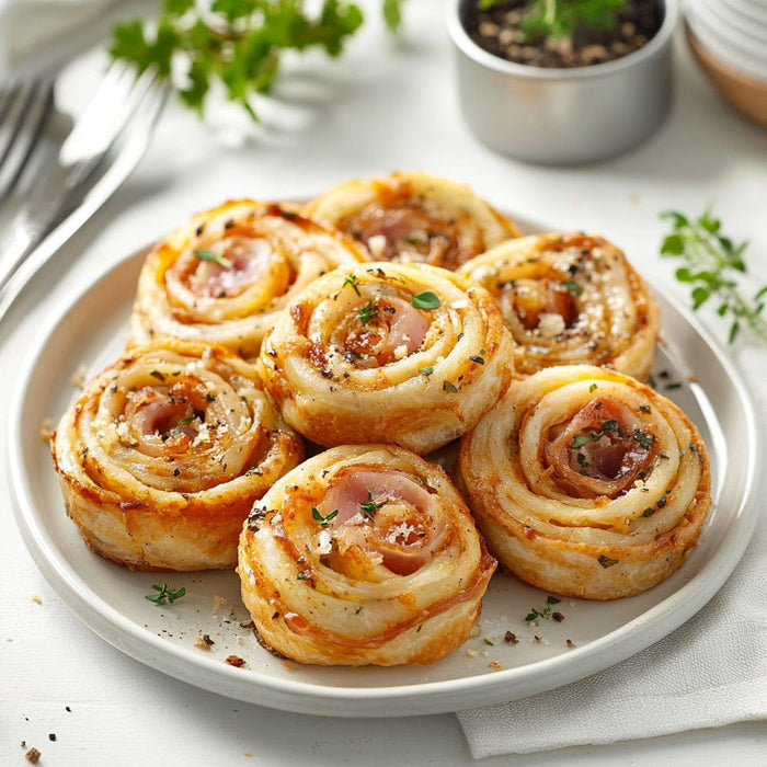 easyChef Pro Dijon Prosciutto Parmesan Pinwheels