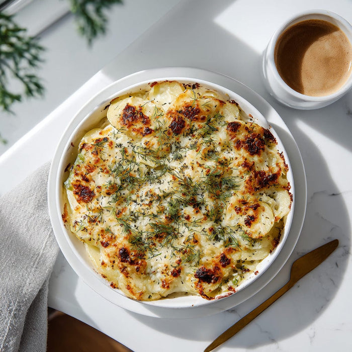 easyChef Pro Dill-Infused Parmesan Baked Potato Casserole