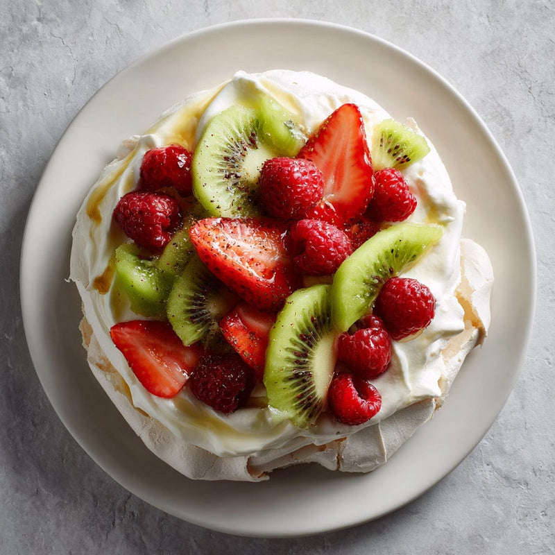 easyChef Pro Elegant Berry Pavlova with Vanilla Whipped Cream