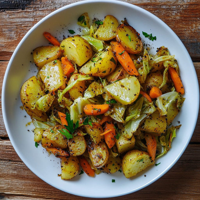 easyChef Pro Ethiopian Spiced Cabbage and Potato Medley