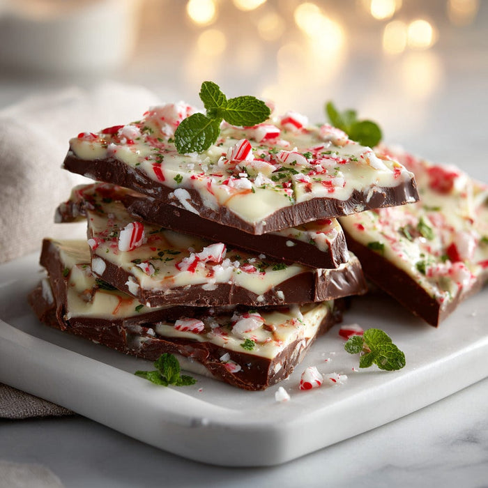 easyChef Pro Festive Double Chocolate Peppermint Bark with Candy Cane Crunch
