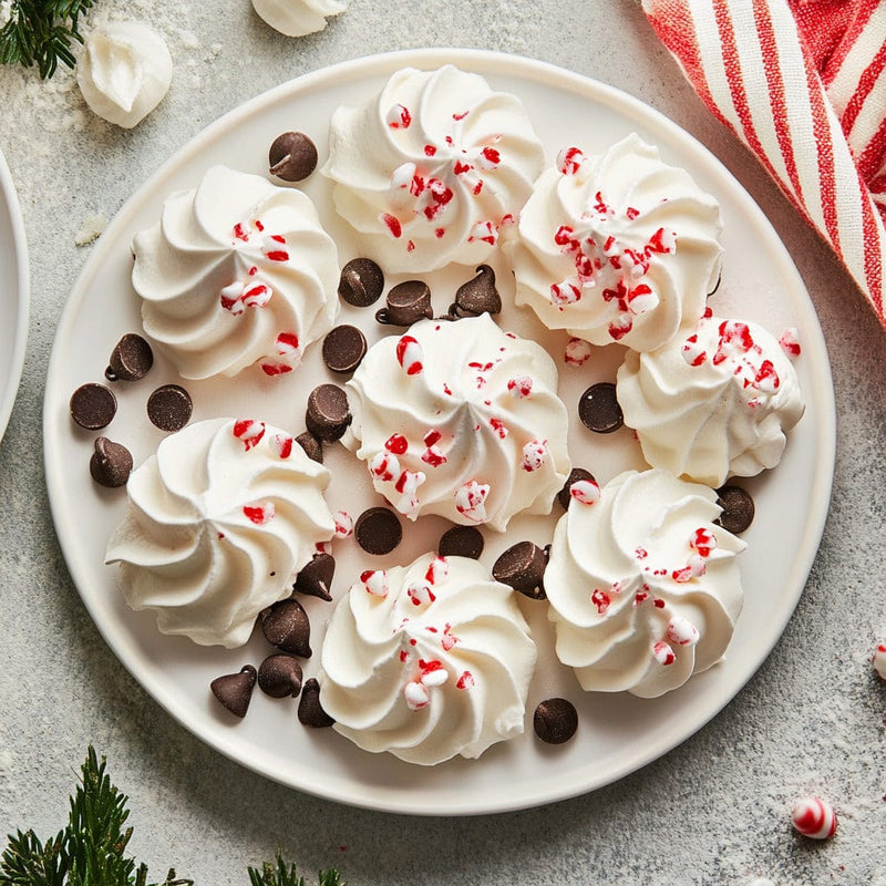 easyChef Pro Festive Peppermint Chocolate Chip Meringue Cookies