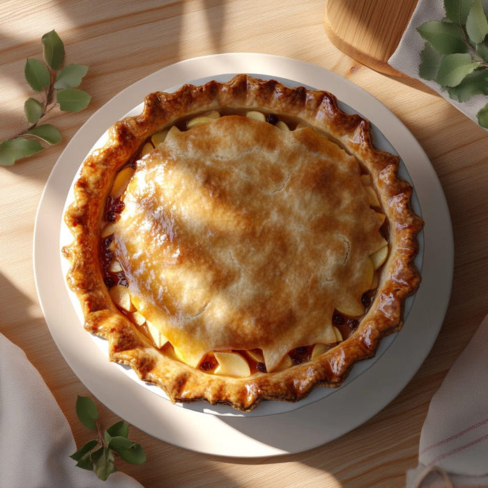 easyChef Pro Festive Spiced Apple and Raisin Pie with Orange Zest