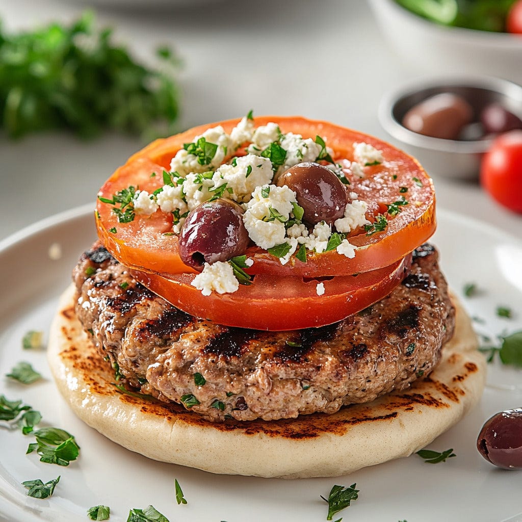 easyChef Pro Feta & Kalamata Turkey Burgers