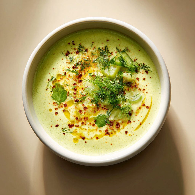 easyChef Pro Fiery Curried Cucumber Soup