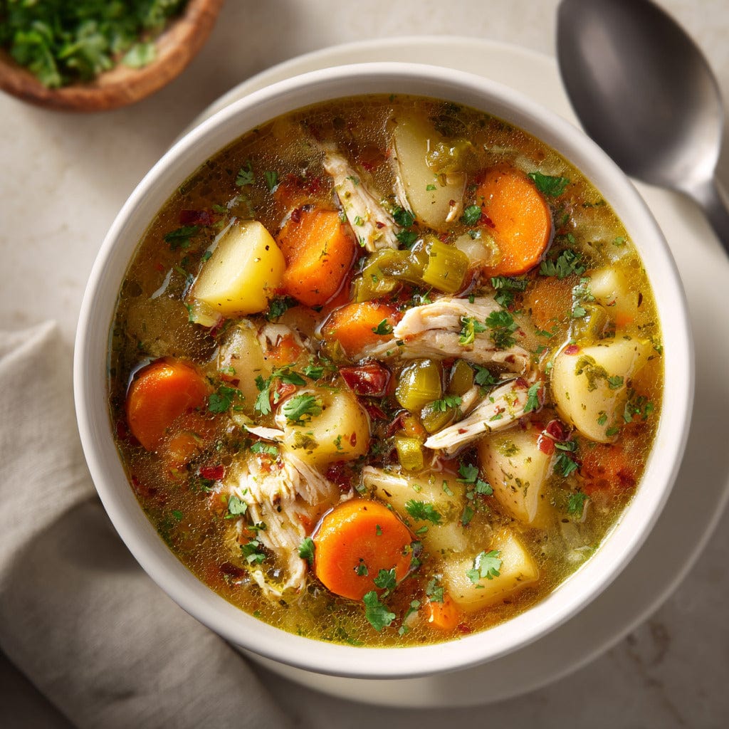 easyChef Pro Fiery Southwestern Green Chile Chicken Stew