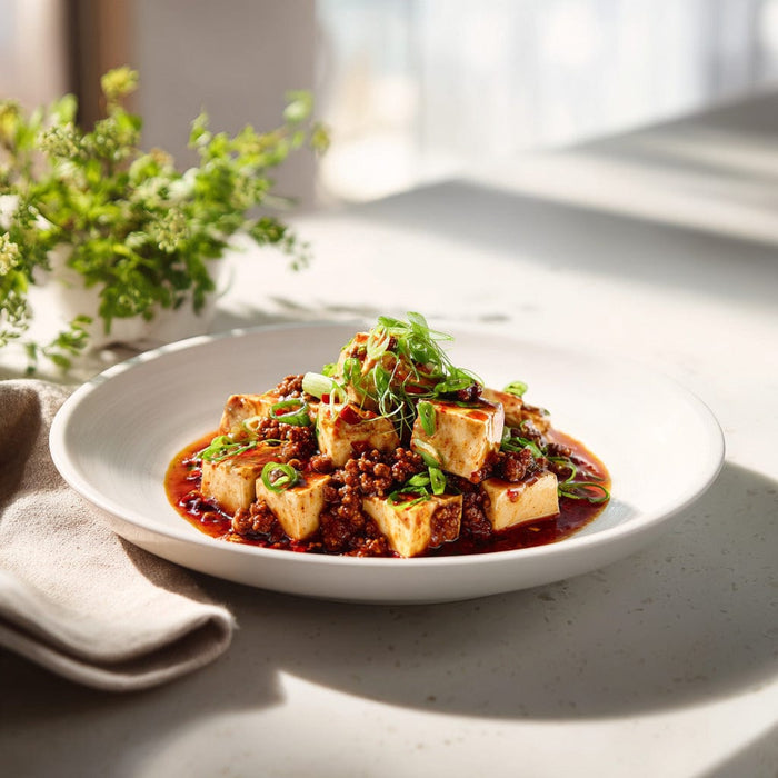 easyChef Pro Fiery Szechuan Mapo Tofu with Ground Pork and Ginger