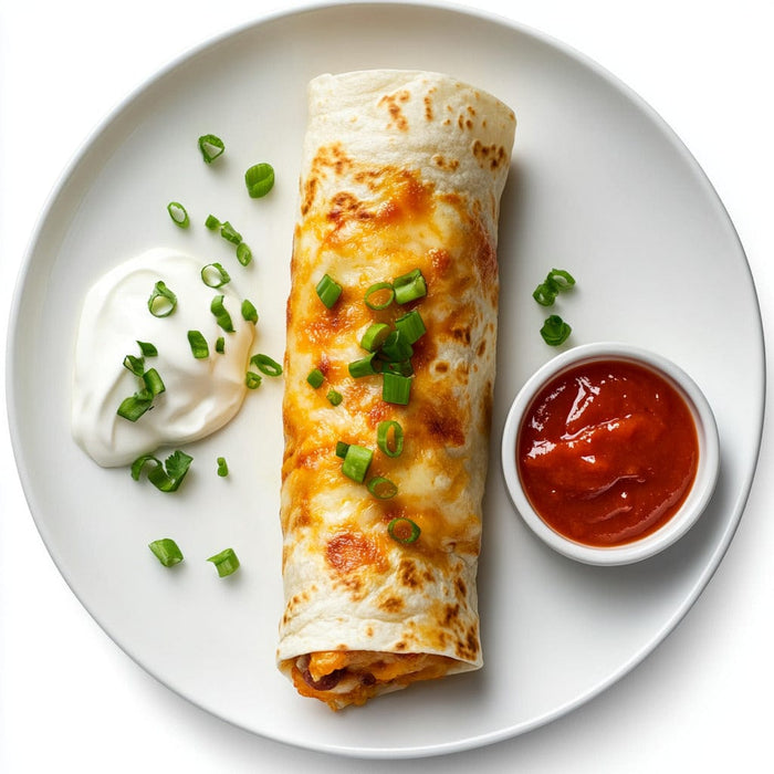 easyChef Pro Flavor-Packed Spicy Cheesy Bean Burrito