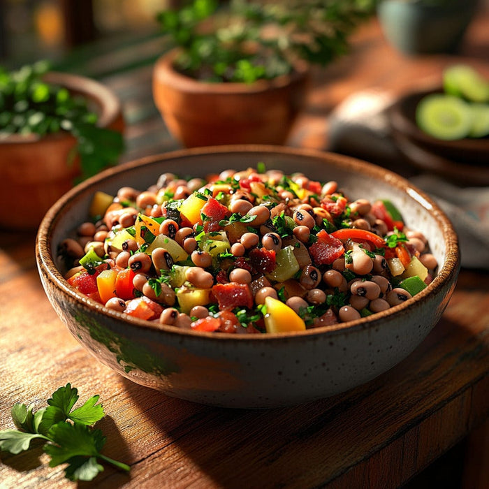 easyChef Pro Flavorful Black-Eyed Pea Salad