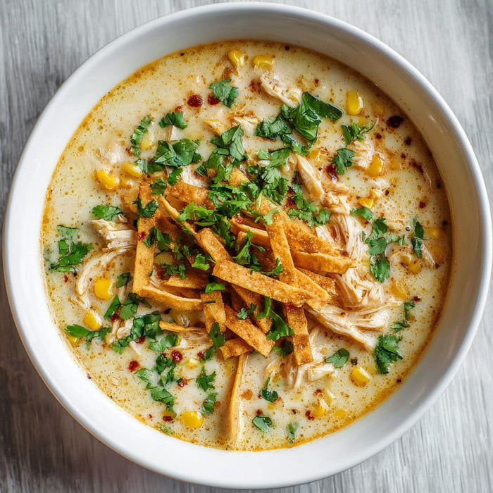 easyChef Pro Flavorful Chicken Tortilla Soup with Corn and Fresh Salsa