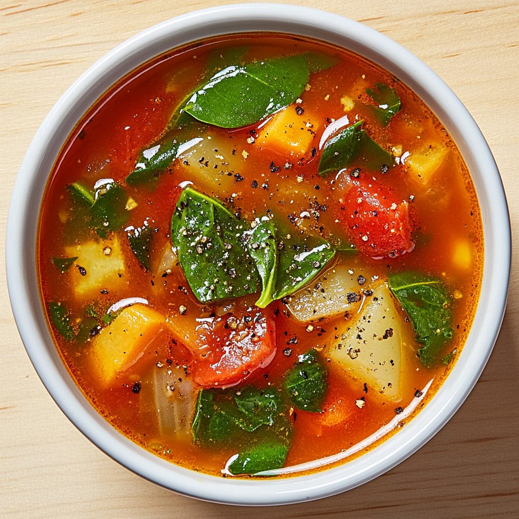 easyChef Pro Flavorful Herb-Infused Tomato Vegetable Soup