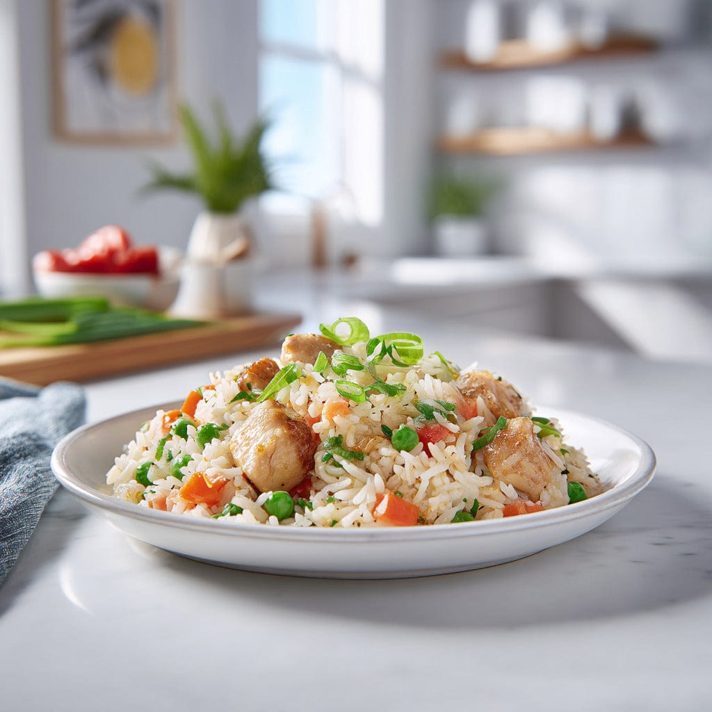 easyChef Pro Flavorful Sesame Chicken Fried Rice with Colorful Veggies