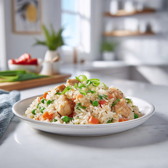 easyChef Pro Flavorful Sesame Chicken Fried Rice with Colorful Veggies