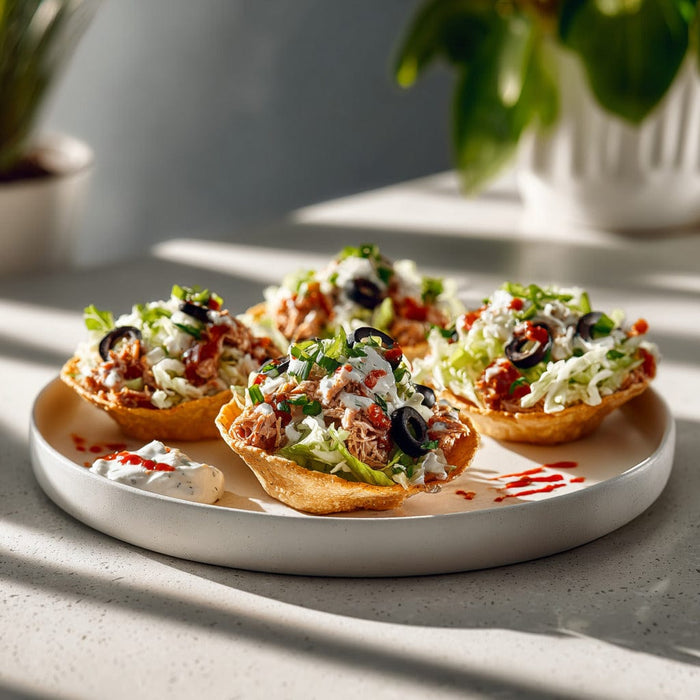 easyChef Pro Flavorful Tex-Mex Tuna Tacos with Salsa Dressing