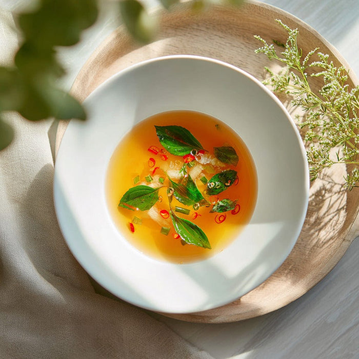 easyChef Pro Fragrant Thai Chicken Broth with Galangal and Lemongrass