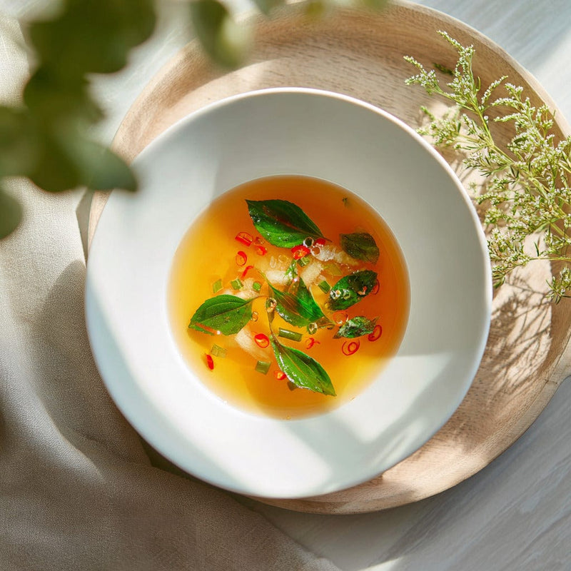 easyChef Pro Fragrant Thai Chicken Broth with Galangal and Lemongrass