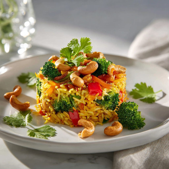 easyChef Pro Fragrant Vegetable Pilaf with Crunchy Cashews