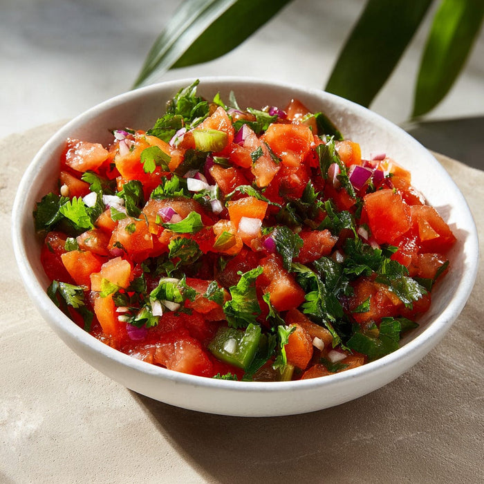 easyChef Pro Fresh Cilantro Tomato Salsa with Garlic Kick