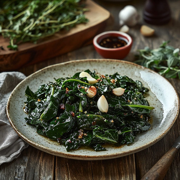 easyChef Pro Garlic Balsamic Swiss Chard