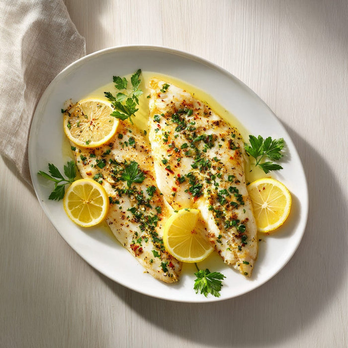 easyChef Pro Garlic-Infused Baked Tilapia with Spicy Onion Marinade