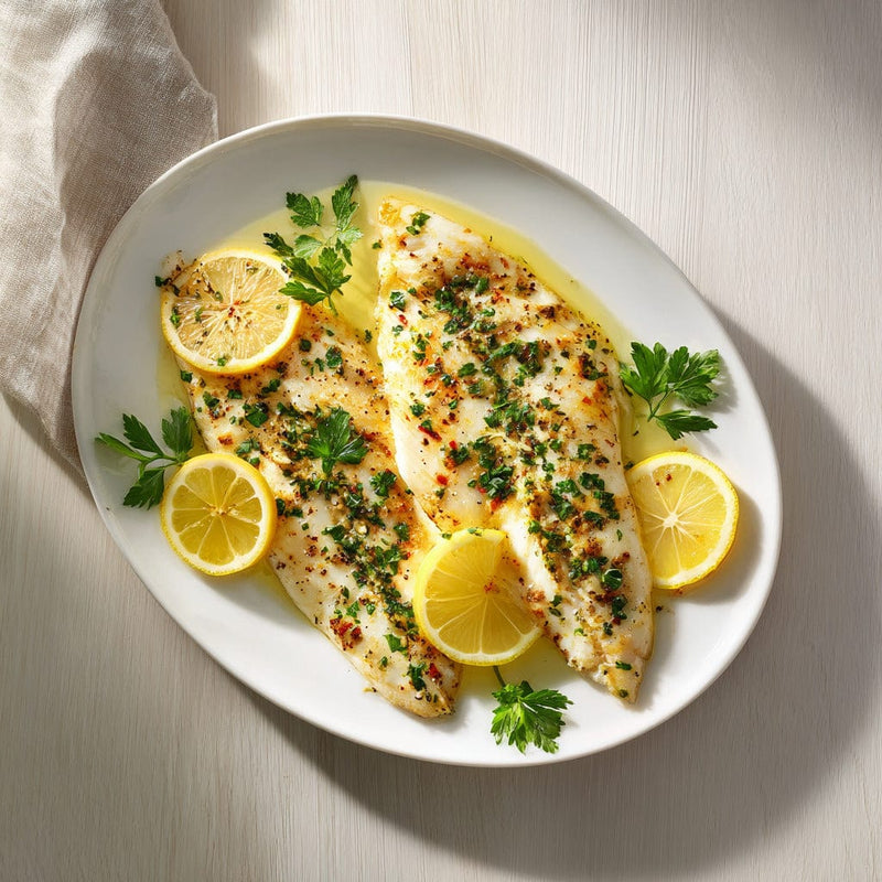 easyChef Pro Garlic-Infused Baked Tilapia with Spicy Onion Marinade