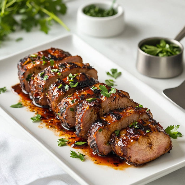 easyChef Pro Garlic-Infused BBQ Pork Tenderloin
