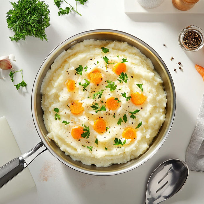 easyChef Pro Garlic-Infused Cauliflower and Carrot Mash