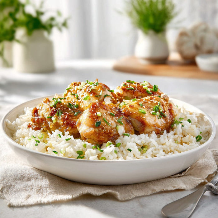 easyChef Pro Garlic-Infused Chicken with Jasmine Rice