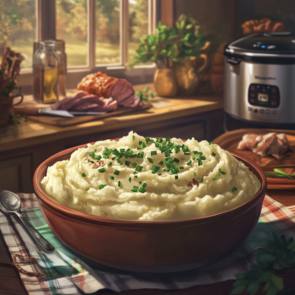 easyChef Pro Garlic-Infused Creamy Mashed Potatoes