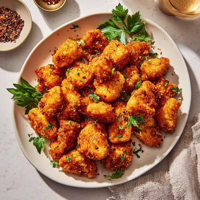 easyChef Pro Garlic-Infused Crispy Chicken Nuggets with a Peppery Kick