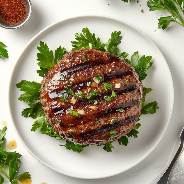 easyChef Pro Garlic & Onion Infused Grilled Beef Burgers