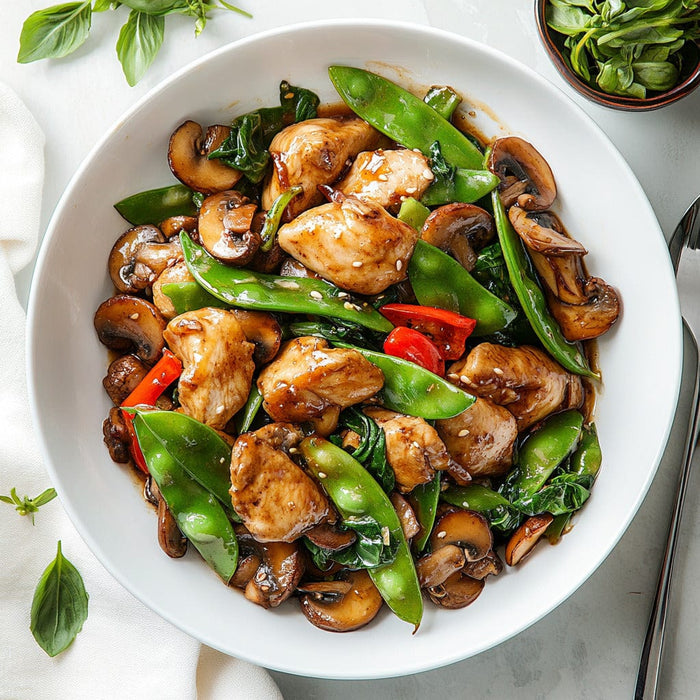 easyChef Pro Ginger Chicken Stir-Fry with Crisp Vegetables