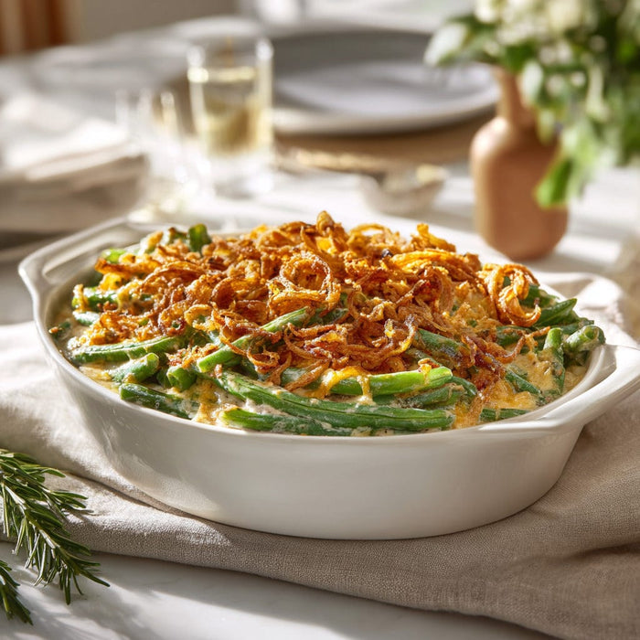easyChef Pro Gourmet Cheddar & Crispy Onion Green Bean Casserole