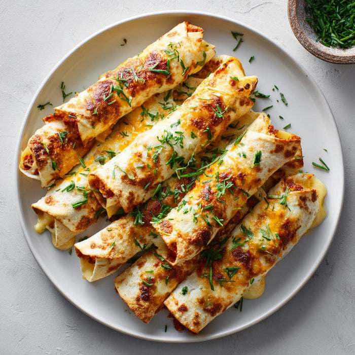 easyChef Pro Gourmet Cheesy Hot Dog Roll-Ups with Spicy Mustard