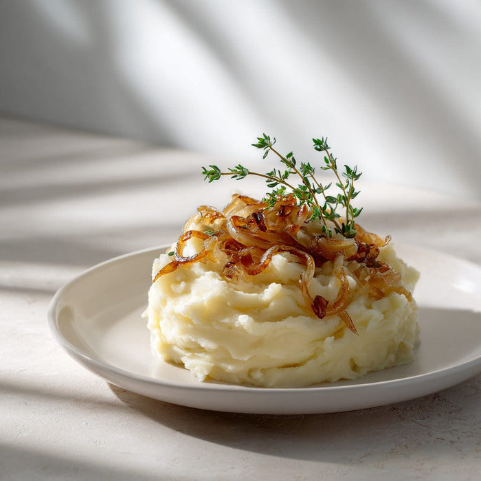easyChef Pro Gourmet Herb-Infused Yukon Gold Mashed Potatoes with Roasted Shallots