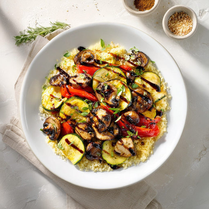 easyChef Pro Grilled Balsamic Veggie Couscous Medley