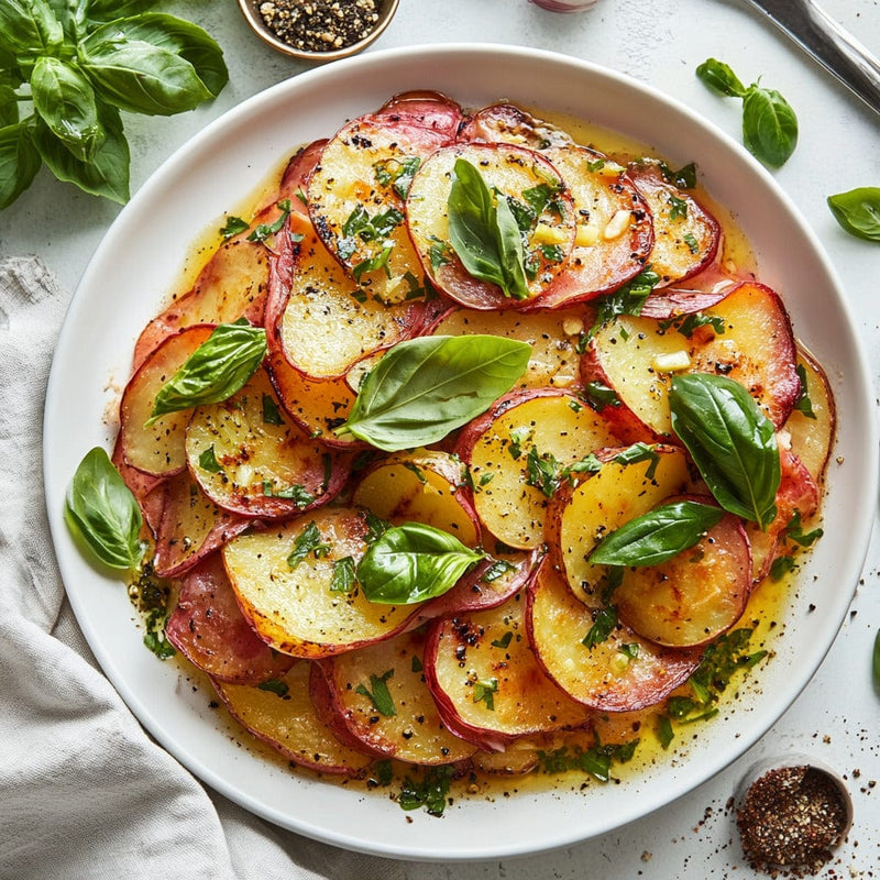 easyChef Pro Grilled Herb-Infused Scalloped Potatoes with Basil and Garlic