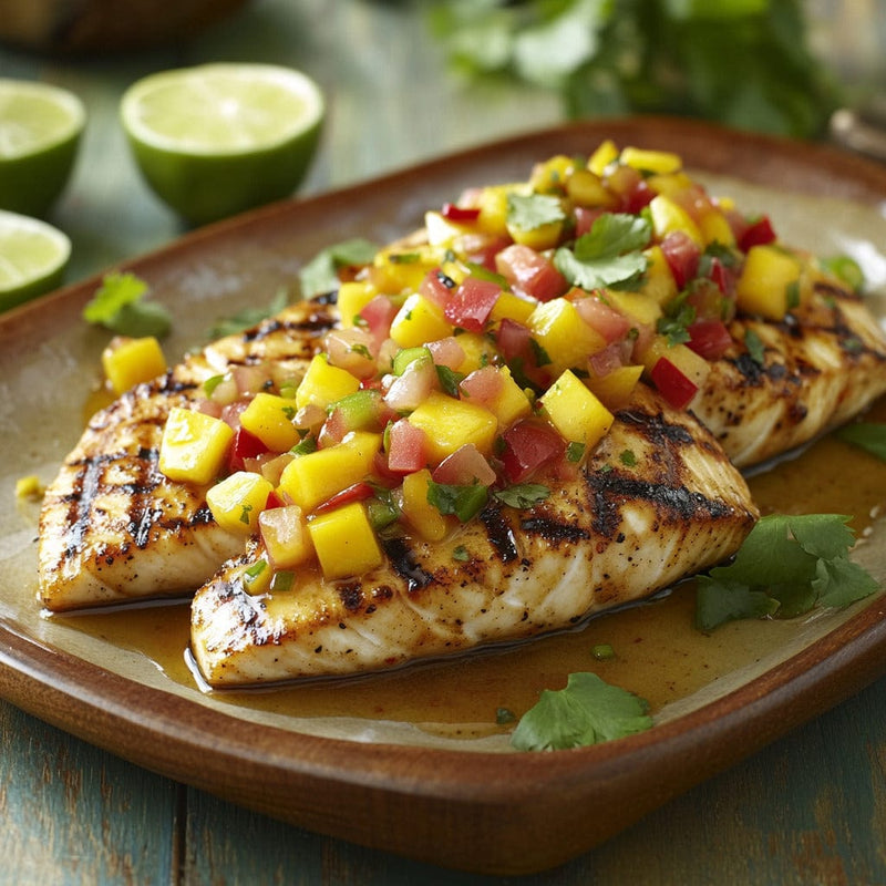 easyChef Pro Grilled Mahi Mahi with Tropical Mango Salsa