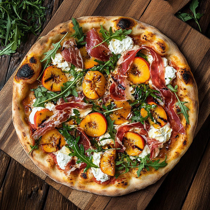 easyChef Pro Grilled Peach & Prosciutto Pizza