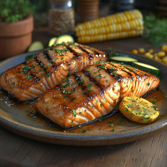 easyChef Pro Grilled Salmon with Sweet Soy Marinade