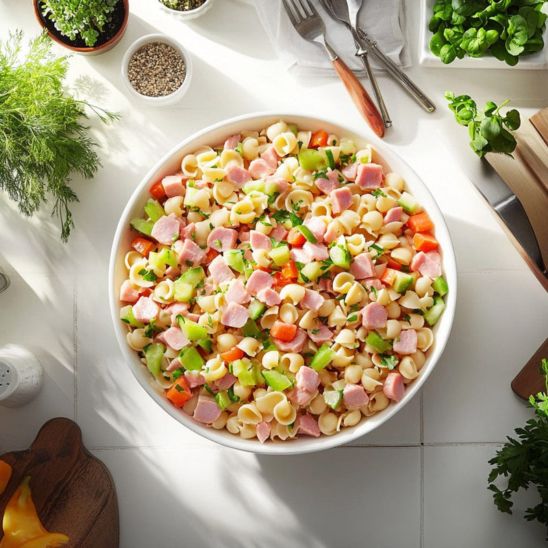 easyChef Pro Ham & Veggie Pasta Salad Extravaganza