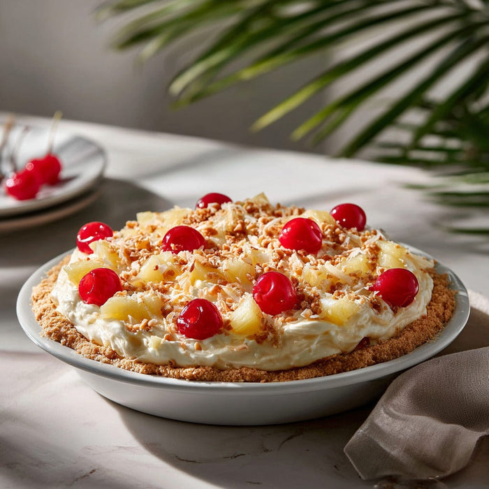 easyChef Pro Hawaiian Paradise Millionaire Pie with Pineapple and Cherry Filling