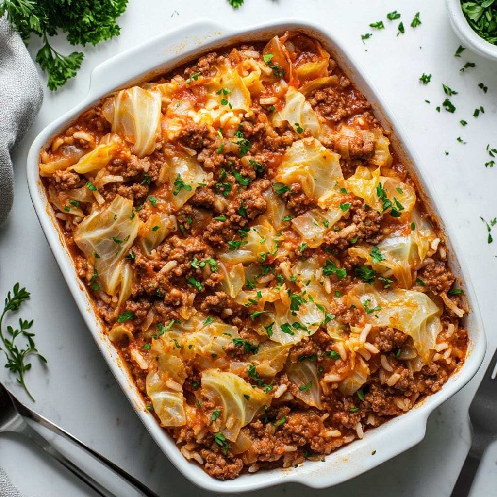 easyChef Pro Hearty Beef and Cabbage Casserole