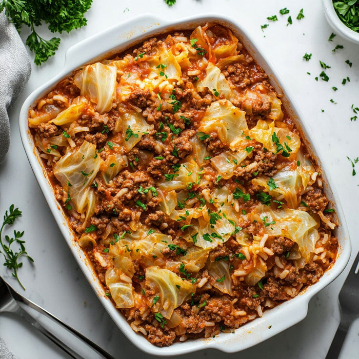 easyChef Pro Hearty Beef and Cabbage Casserole