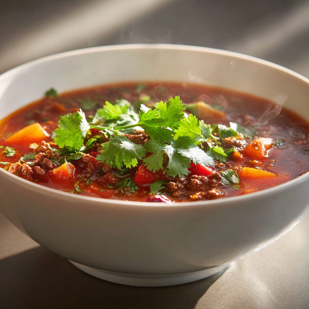 easyChef Pro Hearty Beef & Veggie Chili Soup