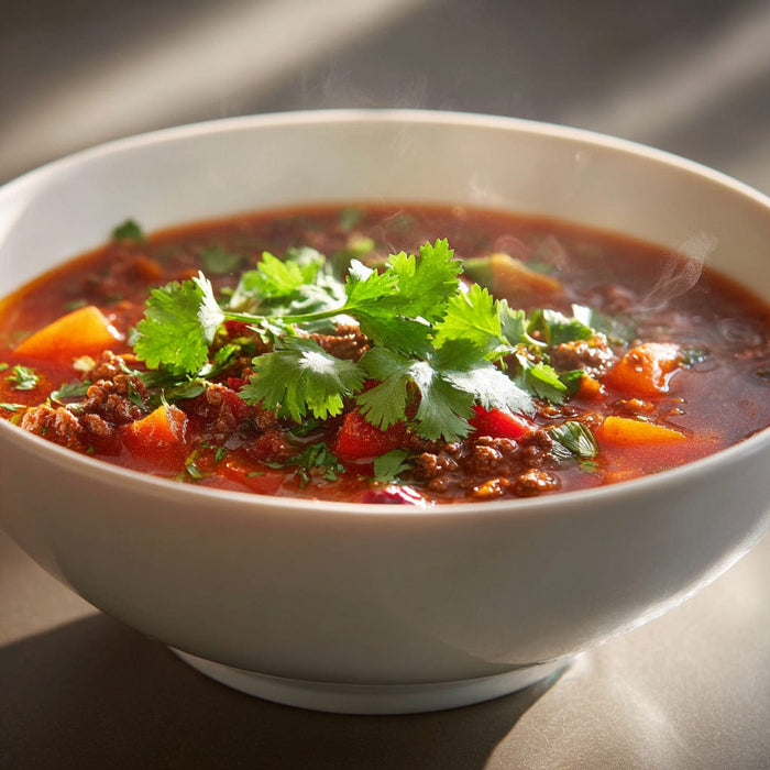 easyChef Pro Hearty Beef & Veggie Chili Soup